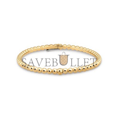 VAN CLEEF ARPELS PERLÉE PEARLS OF GOLD BRACELET, EXTRA SMALL MODEL- YELLOW GOLD  VCARO7TG00