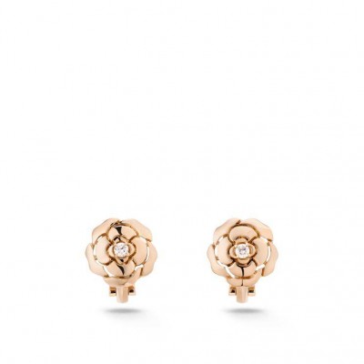 Chanel Extrait de Camélia earrings - Ref. J11658
