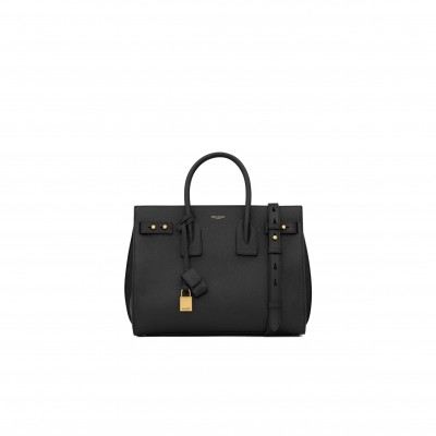 YSL SAC DxilieE JOUR SUPPLE SMALL IN GRAINED LEATHER 717447DTI0W1000 (32*25.5*15.5cm)
